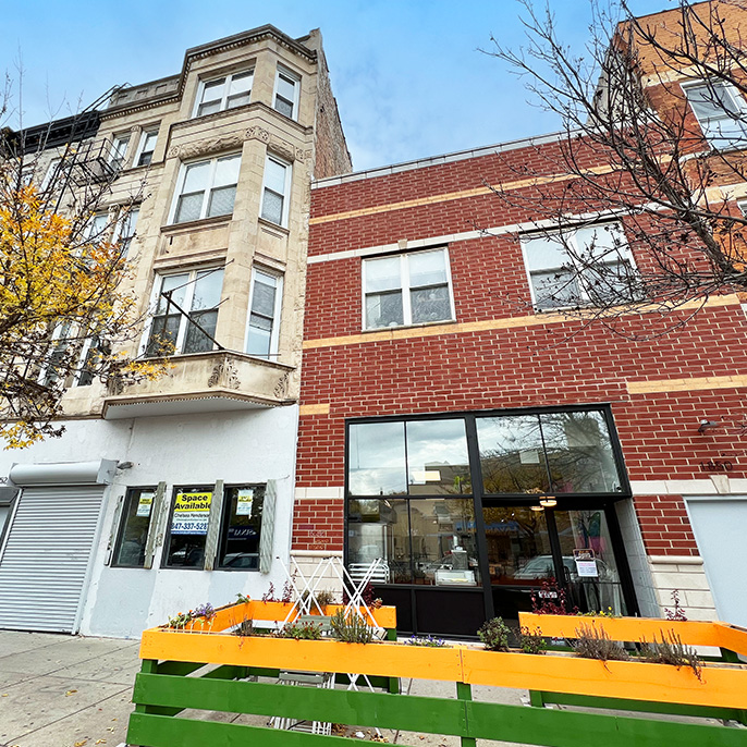 Two mixed-use buildings at 1850 and 1852 S. Blue Island Ave – prime Chicago commercial real estate opportunity.