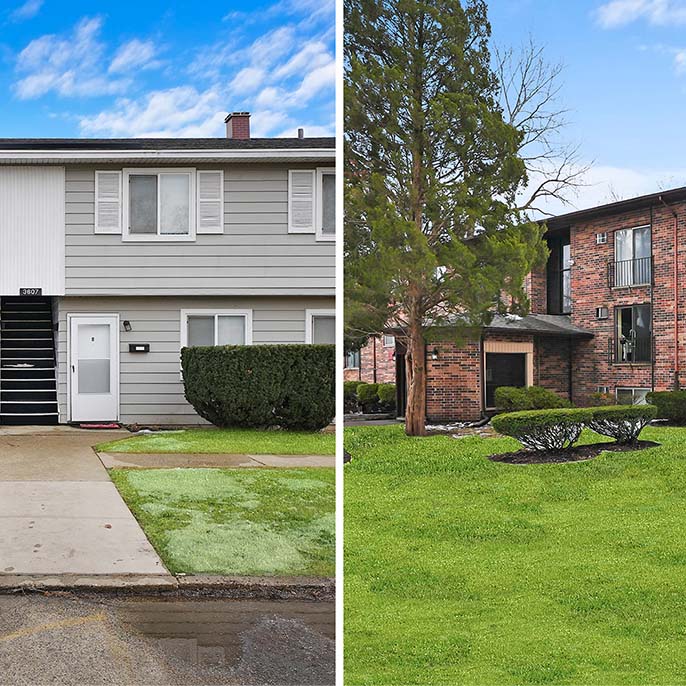 James Street and Concord Manor Apartments, 63-unit multifamily portfolio sold by Essex Realty Group in McHenry County, Illinois