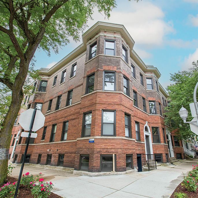 19-unit apartment building at 2848 North Seminary Avenue in Chicago’s Lakeview neighborhood